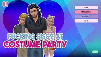 Preview 1 of A Shemail - Dildo Hero - Men take turns to fuck you at Costume party in the nightclub