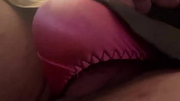 Preview 1 of Hot Auntris - MNsissy Slut bouncing her cock under satin panties than shows how naughty she is