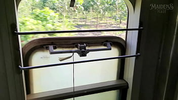 Preview 1 of Anusha Kumari Sexx - I gave him a blowjob right in an asian train&#039_s toilet