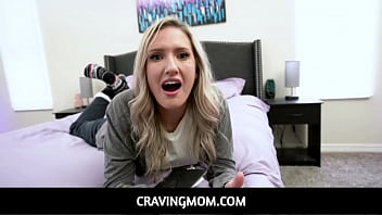 Preview 1 of Siliping Mom Sex - CravingMom - POV blowjob and reverse cowgirl by horny big ass MILF stepmom Reagan Lush