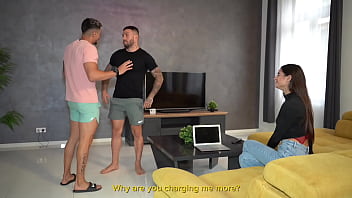 Preview 1 of Malaysia Massage Sex - Paying The Florist Guy With My Girlfriend Pussy Threesome