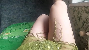 Preview 2 of Priyanka Chop Sixey - Without hands candy ladyboy babe shemale pre cumming masturbation workout with cute legs