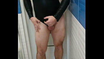 Preview 3 of Rough Yogha - Tranny in sexy leotard and shiny skirt