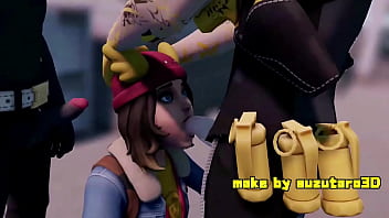 Preview 3 of Neon Hair - Skye Sucks Off Midas