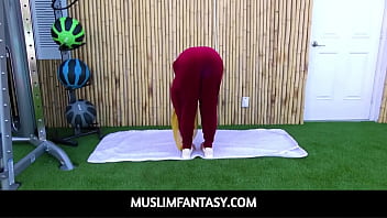 Preview 2 of Imo Colle Dasi - MuslimFantasy- Fitness Trainer fucks exotic arabic client