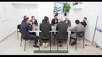 Preview 1 of Very Very Hard Office Sex - The Exaction #1wet,  Eveline Dellai 2on1,  ATM,  DP,  Rough Sex,  Balls Deep Anal,  Pee Drink,  Creampie Swallow GIO2374