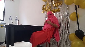 Preview 1 of Lisa Ann Xxx Mp4 Hd Video - Indian woman celebrates her birthday like it&#039_s New Year. Her vagina is super dry and dark.