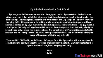 Preview 1 of Hd Seksi Movie - Pregnant amateur Asian girl Lily Koh has hormones completely out of control