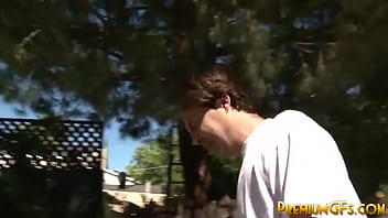 Preview 1 of Tube Porn Oh Knotty - Cock riding bukkake slut Loni Evans gets facials