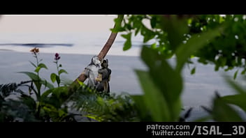 Preview 1 of Girl Frin Fors Mom - The Beach by Isal 3D