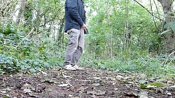 Preview 3 of Old Nani Matures - Quick Wank In The Forest