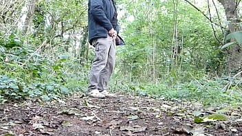 Preview 1 of Old Nani Matures - Quick Wank In The Forest