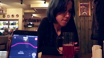 Preview 2 of Blond Beaver Hardcore - I took control of my stepsister&#039_s vibrator in the bar and brought her to orgasm.