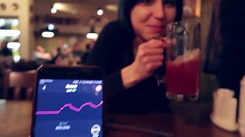 Preview 1 of Blond Beaver Hardcore - I took control of my stepsister&#039_s vibrator in the bar and brought her to orgasm.