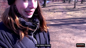 Preview 2 of Schooltube Nude - Try it! Street Bet With Stranger Girls - Public Agent - POV
