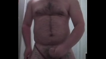 Preview 3 of Hindu Muslim Sex - big hairy russian gay gets fresh cum from his cock.