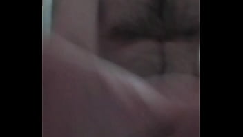Preview 1 of Hindu Muslim Sex - big hairy russian gay gets fresh cum from his cock.