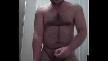Preview 4 of Hindu Muslim Sex - big hairy russian gay gets fresh cum from his cock.