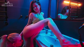 Preview 3 of Xxxhdmemek Abg - Picked up a girl in the night club toilet and tasted her pussy - Bella Mur&amp_Sofia Simens