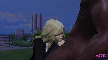 Preview 2 of Sexry Move - Hermione,  Ginny and Luna having sex with black men in the woods
