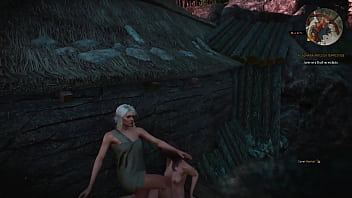 Preview 4 of Hottest Tight Tit - Ciri Safada do The Witcher vai na Sauna s&oacute_ para mulheres