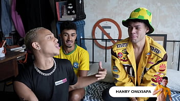 Preview 1 of Missy Faciaks - Making Of - Joseph Santos &amp_ Hanry OnlyJapa &amp_ Lucas Ferrari - Bareback (Brasileirinhos: Pagando a aposta)
