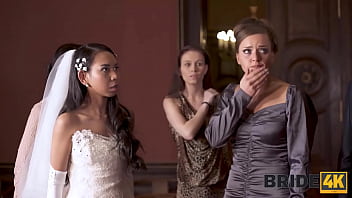 Preview 2 of Big Tit Rough Dirty Whore - BRIDE4K. Crashing the Wedding