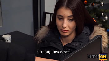 Preview 2 of Ghkp 73 - DEBT4k. Bank employee drills dazzling brunette in her own apartment