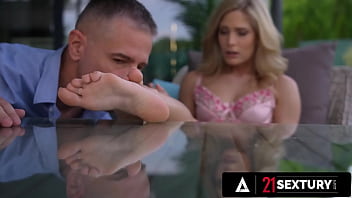 Preview 1 of Sxxxei 12 - 21 SEXTURY - Hottie Candee Licious Uses Her Feet And Her Wet Pussy To Please Her Man