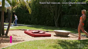 Preview 2 of Anastasia Lux Porn - Pool Perfection / TransAngels  / download full from www.tafuck.com/skim