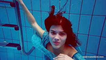 Preview 2 of Tamil South Jayalalitha - Beautiful ginger hairy pussy underwater