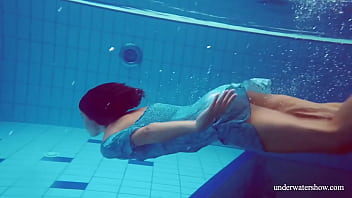 Preview 1 of Tamil South Jayalalitha - Beautiful ginger hairy pussy underwater