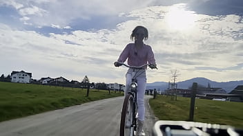 Preview 1 of Taylo Raz - Miss Daisy Diamond on Wheels,  bike vlog