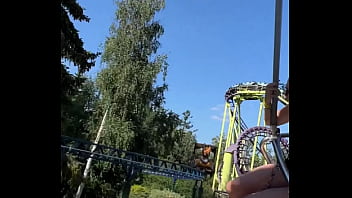 Preview 1 of Xxx Bos In Girl - Blowjob in public in the Ferris Wheel