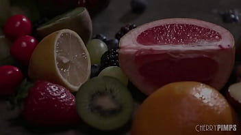 Preview 1 of 18 Xnx Viedo - Horny Lilly Bell Gets Juice From Her Fruit And Her Pussy With Masturbating Food Play