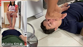 Preview 4 of Kompoz Me Play Boy - Goddess Kiffa - Hot Milf Cooking Teacher EP 1 - Student massage teacher&#039_s tired feet - FOOT WORSHIP - ASS - HIGH HEELS MULE - TABOO - FOOT DOMINATION - HUMILIATION - TOE SUCK - SOLES - FOOT GAGGING - FOOT MASSAGE - FOOT -