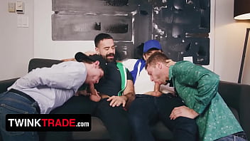 Preview 2 of Xxxxxxxxxxxx Videos Hd - StepSons Benjamin Blue &amp_ Edward Terrant Have A Naughty Plan To Sneak Out For A Party - Twink Trade