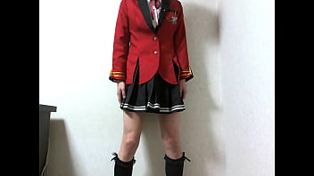Preview 1 of Sexxy Vidos Com - 修智館学院制服女装コスプレオナニー
