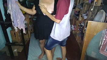 Preview 3 of Banala Sex Video - Tocandole las tetas a mi novia con vestido negro