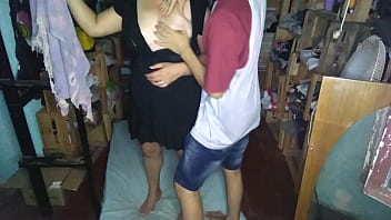 Preview 4 of Banala Sex Video - Tocandole las tetas a mi novia con vestido negro