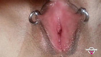 Preview 4 of Sanilion B P - nippleringlover kinky mother fingering fisting pierced pussy and pinching extreme pierced nipples compilation