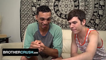 Preview 2 of 111sex Camwapcom - Horny Stud With Caramel Skin Amone Bane Creampies Bored StepBrother Dakota Lovell - BrotherCrush
