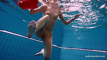 Preview 3 of Www Animal And Women Sex - Adorable brunette teen swimming naked