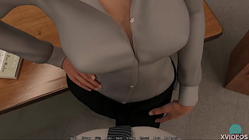 Preview 2 of Big Boobs With Milk - THE CABIN #14 &bull_ Horny teacher knows how to suck a dick