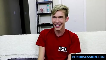 Preview 1 of Alexis Love Rozovaja Komn - BoyObsession.com - Tyler Thayer&#039_s hot solo jerking off performance fun
