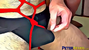 Preview 1 of Bridgette B Ass Lick - PETERFEVER Muscular Hunk Ryuji Restrains And Fucks Bound Rio
