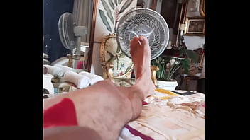 Preview 3 of Anal Petite Solo - Showing my cock in Red shorts