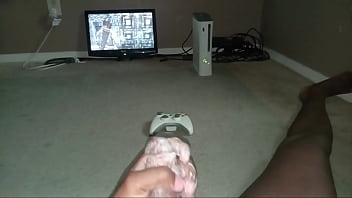 Preview 3 of Kendta Lust Bts - Massage of wet dick while on skyrim pt5