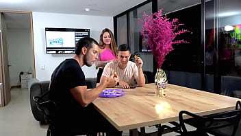 Preview 1 of Suce Brest - Fucking his GF while he watched TV