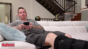 Preview 1 of Sister Bet Room - DOG HOUSE - Spontaneous Gorgeous Woman Gets The Best Side Fuck Of Her Life By Her Step Brother
